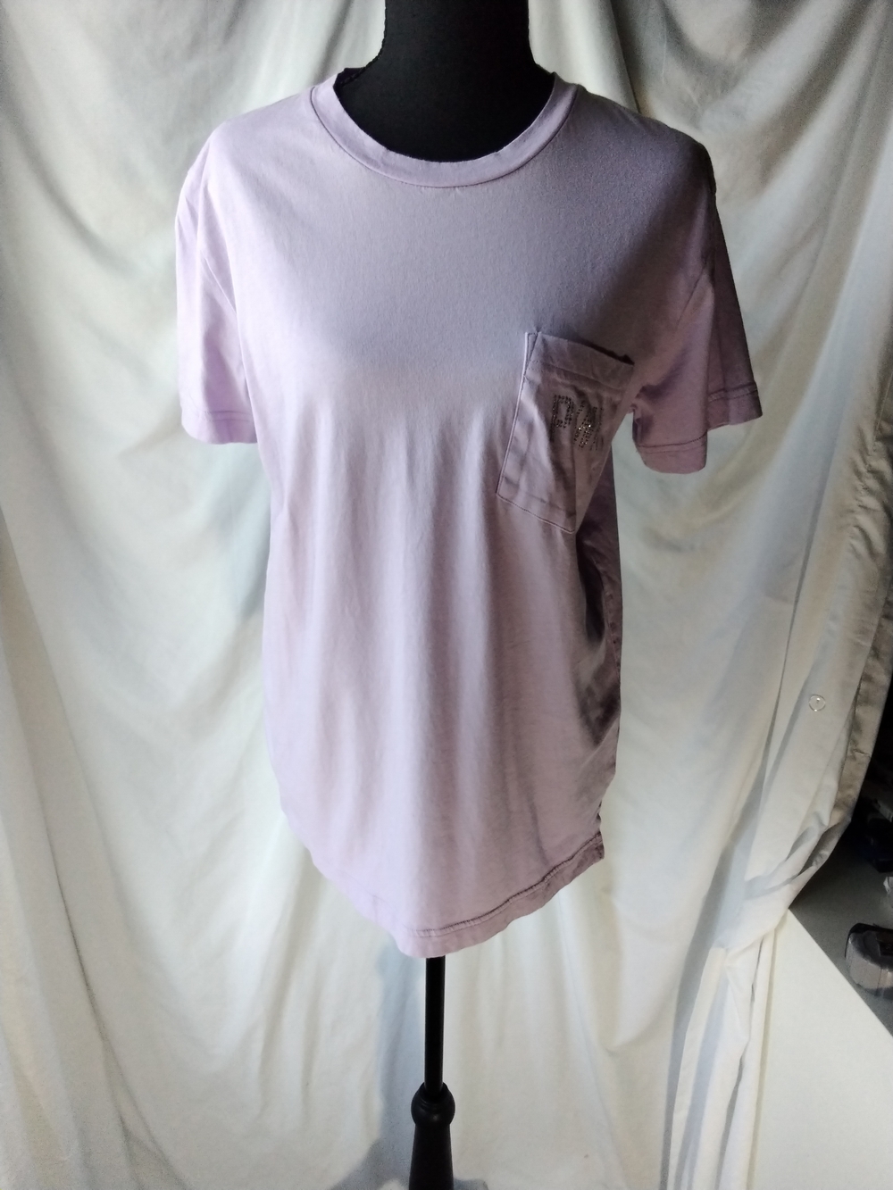 PINK Victoria's Secret Lavender Pocket Tee - Short Sleeve